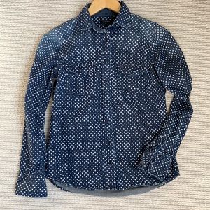 J. Crew Star Print Chambray Shirt